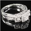 Image 3 : 2.9 DWT 10 KT Wht Gold w/ Diamond Ring Sz:6.5
