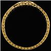 Image 2 : 1.2 DWT 10 KT Gold Circle Pendant w/ Diamond