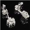 Image 3 : 1.3 DWT 14 KT Wht Gold w/ Diamonds Earrings