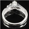Image 2 : 1.7 DWT 10 KT Wht Gold w/ Diamond Ring Sz:4.5
