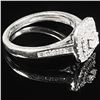 Image 3 : 2.1 DWT 10 KT Wht Gold w/ Diamond Ring Sz:6