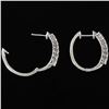 Image 2 : 2.2 DWT 14 KT Wht Gold w/ Diamond Earrings