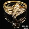 Image 1 : 1.6 DWT 10 KT Gold w/ Diamond Ring Sz: 6