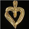 Image 2 : 1.5 DWT 10 KT Gold Heart Pendant w/ Diamond