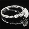 Image 3 : 1.3 DWT 10 KT Wht Gold w/ Diamond Ring Sz:6.5