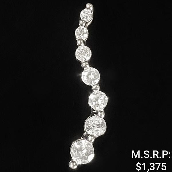 0.7 DWT 10 KT Gold Pendant w/ Diamond Lining