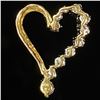 Image 2 : 0.7 DWT 10 KT Gold Heart Pendant w/ Diamond