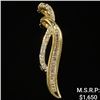 Image 1 : 1.1 DWT 10 KT Gold Pendant w/ Diamond Lining
