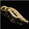 Image 3 : 1.1 DWT 10 KT Gold Pendant w/ Diamond Lining