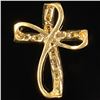 Image 2 : 1.4 DWT 10 KT Gold Cross Pendant w/ Diamond