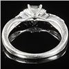 Image 2 : 1.4 DWT 10 KT Wht Gold w/ Diamond Ring Sz:5.5