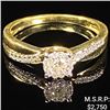 Image 1 : 1.6 DWT 10 KT Gold w/ Diamond Ring Sz: 7