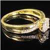 Image 3 : 1.6 DWT 10 KT Gold w/ Diamond Ring Sz: 7