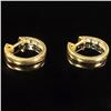 Image 4 : 1.8 DWT 14 KT Gold w/ Diamond Earrings