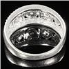 Image 2 : 1.8 DWT 10 KT Wht Gold w/ Diamond Ring Sz:6.5