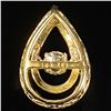 Image 2 : 1 DWT 10 KT Gold Pendant w/ Diamond Lining