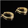 Image 4 : 2.1 DWT 14 KT Gold w/ Diamond Earrings
