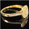Image 3 : 1.7 DWT 10 KT Gold w/ Diamond Ring Sz: 7