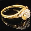 Image 3 : 1.8 DWT 14 KT Gold w/ Diamonds Ring Sz: 5