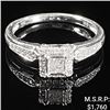 Image 1 : 1.5 DWT 10 KT Wht Gold w/ Diamond Ring Sz:6.5