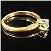 Image 3 : 1.3 DWT 14 KT Gold w/ Diamond Ring Sz: 5.5