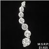 Image 1 : 0.5 DWT 14 KT Wht Gold Pendant w/ Diamond Lining