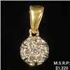 Image 1 : 0.7 DWT 14 KT Gold Pendant w/ Diamonds
