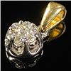 Image 3 : 0.7 DWT 14 KT Gold Pendant w/ Diamonds