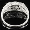 Image 2 : 2 DWT 10 KT Wht Gold w/ Diamonds Ring Sz: 7.5