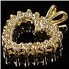 Image 3 : 0.8 DWT 10 KT Gold Heart Pendant w/ Diamond