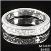 Image 1 : 2.2 DWT 14 KT Wht Gold w/ Diamond Ring Sz:5.5