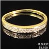 Image 1 : 1.1 DWT 14 KT Gold w/ Diamond Ring Sz: 9.5