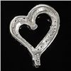 Image 2 : 0.8 DWT 10 KT Wht Gold Hrt Pendant w/ Diamond &