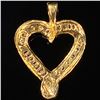 Image 2 : 0.7 DWT 10 KT Gold Heart Pendant w/ Diamond