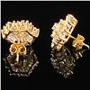 Image 2 : 1.6 DWT 10 KT Gold w/ Diamond Earrings