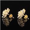 Image 5 : 1.6 DWT 10 KT Gold w/ Diamond Earrings