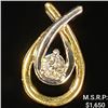 Image 1 : 1.3 DWT 10 KT Gold Pendant w/ Diamond