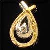 Image 2 : 1.3 DWT 10 KT Gold Pendant w/ Diamond