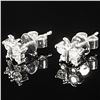 Image 2 : 1.1 DWT 14 KT Wht Gold w/ Diamonds Earrings