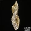Image 1 : 1.3 DWT 10 KT Gold Pendant w/ Diamond Lining