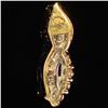 Image 2 : 1.3 DWT 10 KT Gold Pendant w/ Diamond Lining
