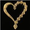 Image 2 : 0.9 DWT 10 KT Gold Heart Pendant w/ Diamond
