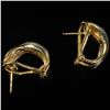 Image 4 : 3.5 DWT 14 KT Gold w/ Diamond Earrings