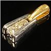Image 3 : 1.1 DWT 14 KT Gold Pendant w/ Diamonds