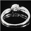Image 2 : 0.9 DWT 10 KT Wht Gold w/ Diamond Ring Sz:6.5