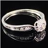Image 3 : 0.9 DWT 10 KT Wht Gold w/ Diamond Ring Sz:6.5