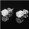 Image 2 : 1.2 DWT 14 KT Wht Gold w/ Diamonds Earrings