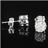 Image 3 : 1.2 DWT 14 KT Wht Gold w/ Diamonds Earrings