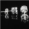 Image 4 : 1.2 DWT 14 KT Wht Gold w/ Diamonds Earrings