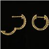 Image 2 : 1.1 DWT 14 KT Gold w/ Diamond Earrings